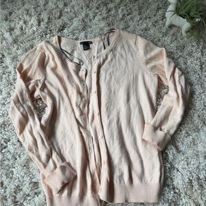 H&M Blush Pink Button-Up pastel thick cute Cardigan
